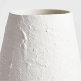White Textured Ceramic Vase 17".