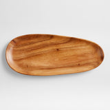 Tondo Acacia Wood Long Oblong Platter.
