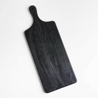 Tondo Ebonized Paddle Serving Board.