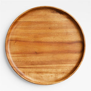 Plato redondo Tondo Acacia de 30 cm