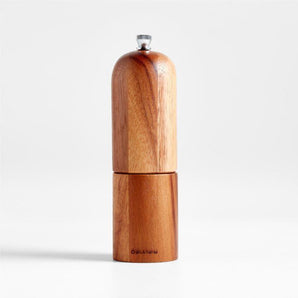 Crate & Barrel Tondo Acacia Salt Mill