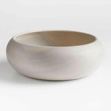 Tondo 14" White-Washed Bowl.