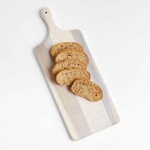 Tondo White Washed Paddle Serving Board.