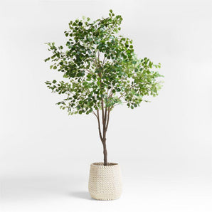 Árbol ficus triangular artificial en maceta