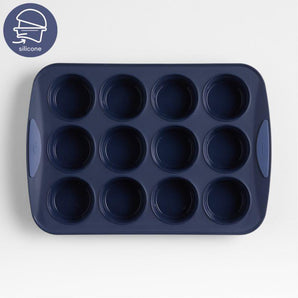 Molde de silicona para muffins Trudeau de 12 tazas