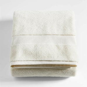 Organic Turkish Cotton Ivory Bath Sheet.