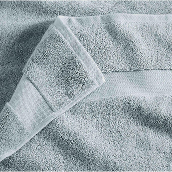 Organic Turkish Cotton Mist Blue Washcloth.