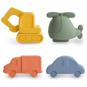 Set de juego de baño antimoho para vehículos Baby Mushie (paquete de 4)