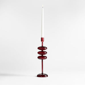 Venezia Red Taper Holder L.