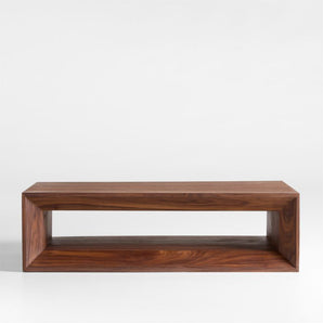 Mesa de centro rectangular Vernon con estante
