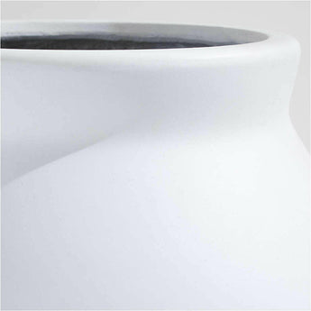 Wabi White Fiberstone Planter by Leanne Ford.