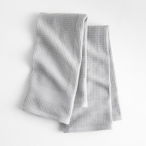 Waffle-Terry Organic Cotton Kitchen Towels, Set of 2
