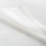 Waffle-Terry White Organic Cotton Dish Towels, Set of 2.