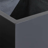 Walker Square Black Planter 15.75".