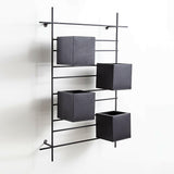 Black Planter Box for Wall Mounted Indoor/Outdoor Planter.