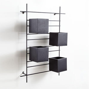 Wall Mounted 4 Box Indoor/Outdoor Planter