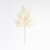 Faux White Fern Leaf Stem.