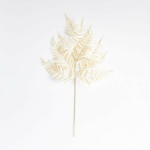 Faux White Fern Leaf Stem.