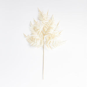 Faux White Fern Leaf Stem.