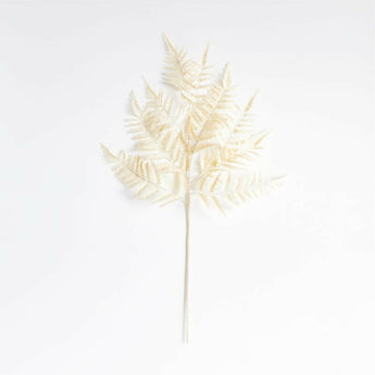 Faux White Fern Leaf Stem.