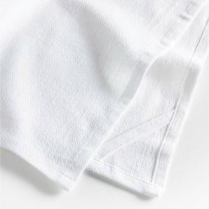 White Organic Cotton Flour Sack Dish Towels, Set of 2