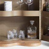Winslow Natural Oak Wood Bar Cabinet by Jake Arnold.