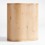 Winslow Natural Oak Wood Bar Cabinet by Jake Arnold.