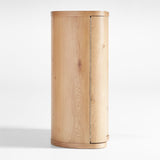 Winslow Natural Oak Wood Bar Cabinet by Jake Arnold.