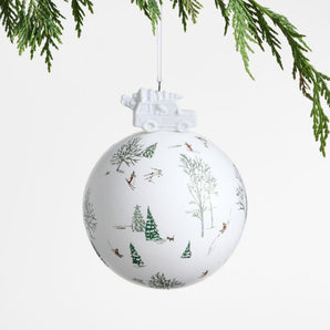 Adorno para árbol de Navidad con escena invernal