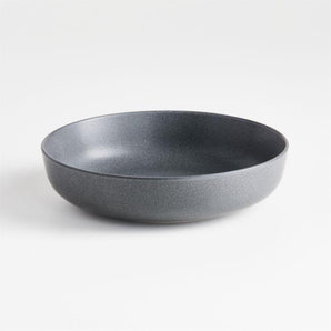 Wren Matte Dark Grey Low Bowl.