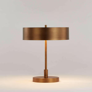 Zain Brass Table Lamp with USB Port.