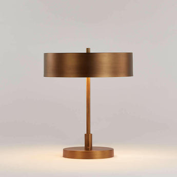Zain Brass Table Lamp with USB Port.
