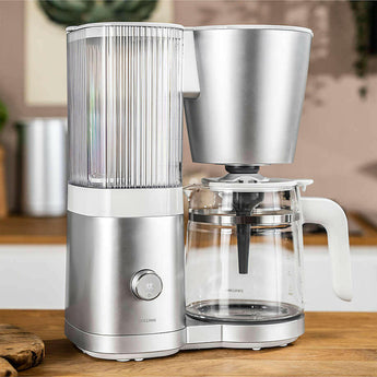 ZWILLING ® Enfinigy Silver Glass 12-Cup Coffee Maker.
