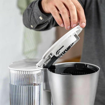 ZWILLING ® Enfinigy Silver Glass 12-Cup Coffee Maker.