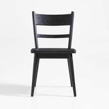 Arno Black Wood Side Chair.