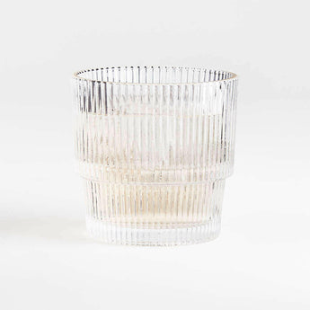 Atwell Stackable Ribbed Double Old-Fashioned Glass.