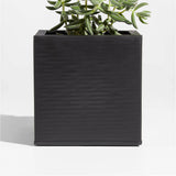 Black Planter Box for Wall Mounted Indoor/Outdoor Planter.