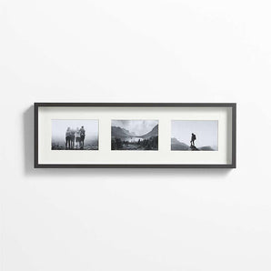 Brushed BlackTriple 4x6 Wall Frame.