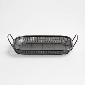 Crate & Barrel Outdoor Rectangular Roasting Chef's Pan.