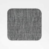 Chilewich ® Grey Rounded Square Crepe Placemat.