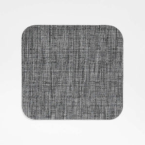 Chilewich ® Grey Rounded Square Crepe Placemat.
