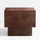 Cubist Burl End Table.