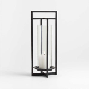 Dune Black Metal Outdoor Lantern.