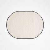 Elevated Linen Easy Care Black Placemat.