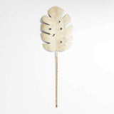 Faux Monstera Rattan Leaf.