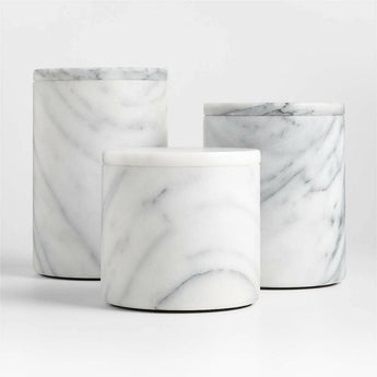 French Kitchen Medium Marble Canister.