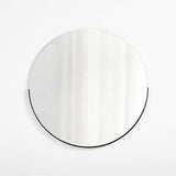 Gerald Large Round Black Wall Mirror.