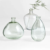 Light Blue Glass Vase.