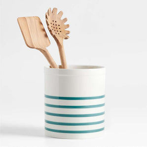 Maeve Striped Utensil Holder.