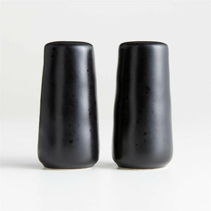 Marin Black Salt and Pepper Shaker Set.